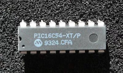 Microchip PIC16C54-XT/P 8-Bit EPROM/ROM-Based CMOS Microcontroller • £1.50