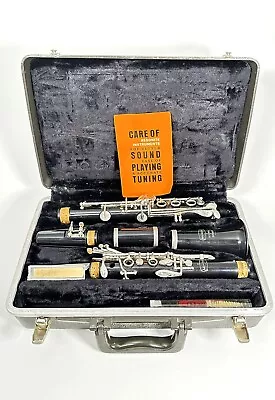 Bundy Resonite Clarinet By Selmer With Hard Carrying Case / Manual Untested • $100