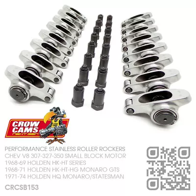 Crow Cams 3/8  Roller Rockers 6 Cyl161-173-186-202 [holden Lc-lj-lh-lx-uc Torana • $316.76