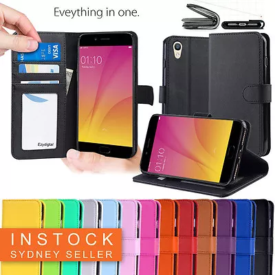 Premium Leather Wallet Case Cover FOR OPPO AX7 AX5 AX5s A3S R15 R17 PRO A57 A73 • $7.95