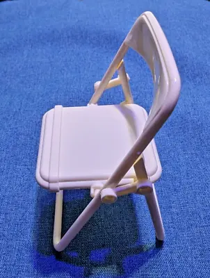 Beige Folding Chair Dollhouse Miniature 1:12 Scale - FAST US SHIPPER • $8.99