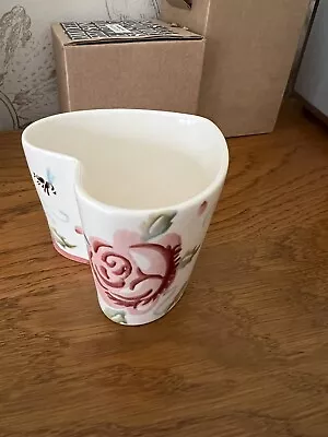 £20 • Buy Emma Bridgewater Rose & Bee Heart Shaped Candle Holder Pot