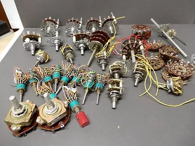Huge Lot New & Used Vintage Selector Switches Centralab Oak Unidex • $50
