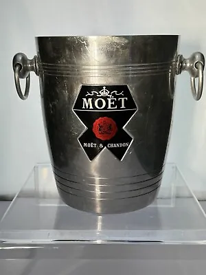 Vintage Moet & Chandon Champagne Aluminum Ice Bucket Made In France MCM • $68