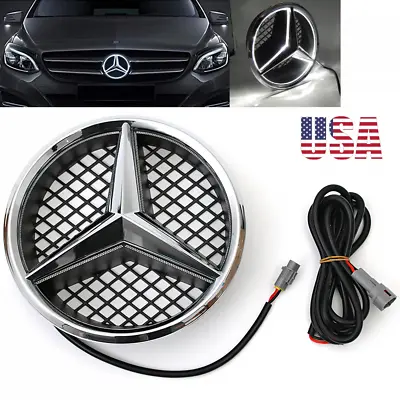 Front Grille Star LED Emblem Illuminated For 2006-2012 Mercedes Benz GLK GLK350 • $29.28