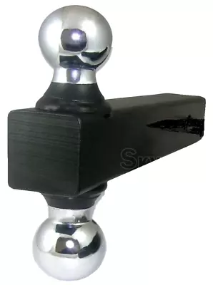 New Bi-Ball/Double Ball Mount Trailer Hitch Tube Solid Shank 2” X 2” Receiver • $37.99