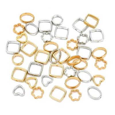 50pcs Two Hole CCB Beads Frame Spacer Beads DIY Necklace Bracelet Connectors ZDP • £5.58