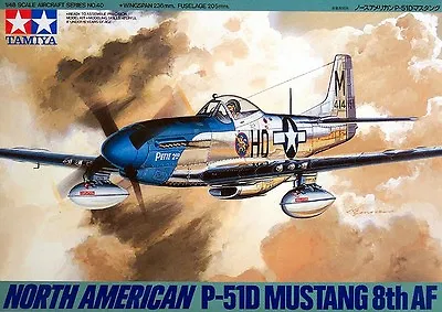 Tamiya 61040 1/48 Scale Model Kit WWII USAF North American P-51D Mustang • $29.59