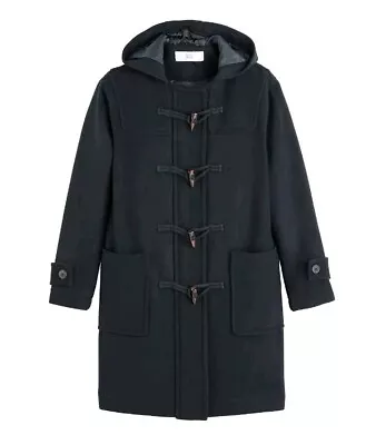 LA REDOUTE COLLECTIONS Recycled Wool Mix Duffle Coat With Hood Size Uk 10 • $75.78