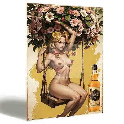 Metal Tin Signs Plaque Sailor Jerry Rum Pirate Morgan Nude Sexy Pin-up 28810 • £9.99