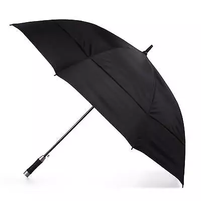 Recycled Canopy Vented One-Touch Auto Open Golf Umbrella With SunGuard • $16