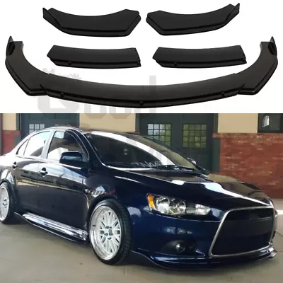 $109.99 • Buy For Mitsubishi Lancer CE CJ CY CF 4Pc Front Bumper Lip Splitter Spoiler Body Kit