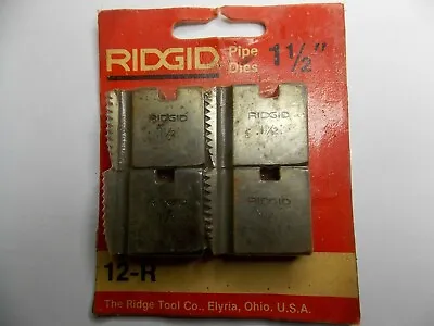 $39.95 • Buy Ridgid 1-1/2  Npt 12-r Pipe Threading Dies O-r 111-r 11-r 00-r 37845