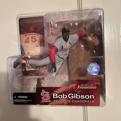 McFarlane Toys  MLB Series 1 St. Louis Cardinals Bob Gibson Grey Jersey New • $8