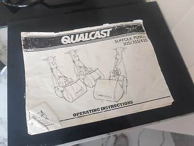 Original Qualcast Suffolk Punch 30s / 35s 43s Operating And Maintenance Manual • £2.99