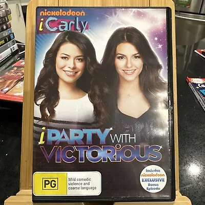 ICarly IParty With Victorious Nickelodeon DVD - Region 4 Rare • £19.84