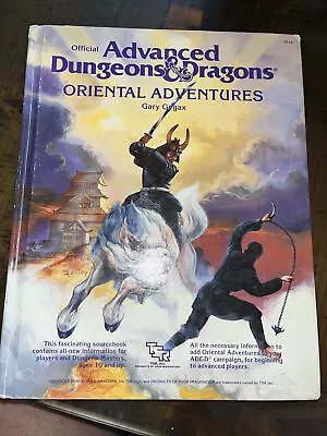 TSR Advanced Dungeons & Dragons Oriental Adventures 1985 • $19.95