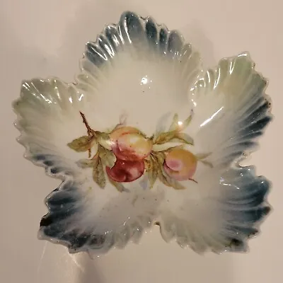 Vintage Leuchtenburg Germany Porcelain Leaf Plate Catchall Dish • $9.95