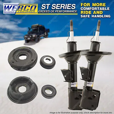 Front Shock Absorbers & Strut Mount Bearing Kit For Holden Barina TK 4cyl 05-11 • $269