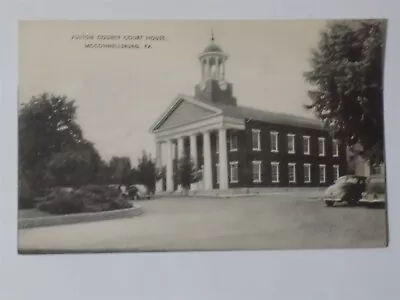 McConnellsburg Pennsylvania PA ~ Fulton County Court House 1940s B/w L1 • $5.25