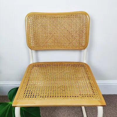 Mid Century Marcel Breuer Cesca Rattan Dining Chair By Habitat 70s Retro • £219