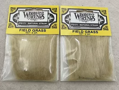 Woodland Scenics FG171 Natural Straw Field Grass Model Railroad Scenery Lot Of 2 • $12.95