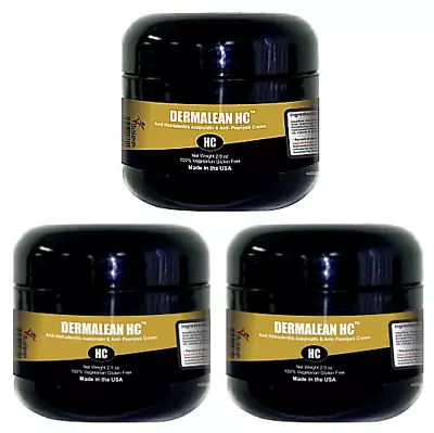 Dermalean HC-Hidradenitis Suppurativa Stage 2 Pack Of 3 Bottles (2 Oz Cream) • $159