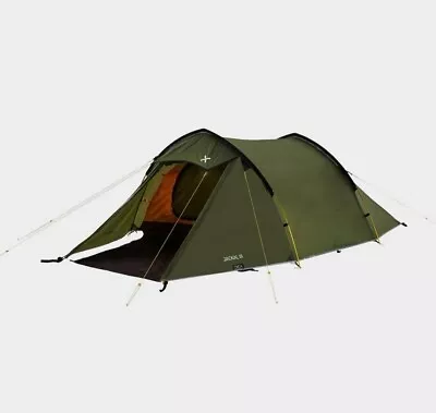 Go Outdoors Jackall 3 Person Tent - Used Only Once As A Demo Tent. OLIVE GREEN. • £65