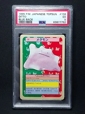 PSA 5 Ditto - BLUE BACK Topsun 1995 - Japanese Pokemon Card EX • $59.85