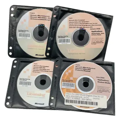 Microsoft Student Office Professional 2003 Media Set (4 CDs) With License Key • $19.88