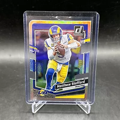 2023 Donruss Silver Die Cut Los Angeles Rams Matthew Stafford /75 • $1.99