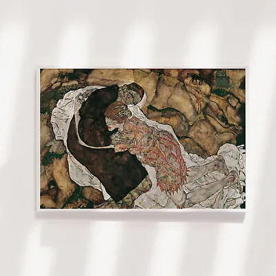 Egon Schiele - Death And The Maiden (1915) Photo Poster Painting Art Print • £54.50