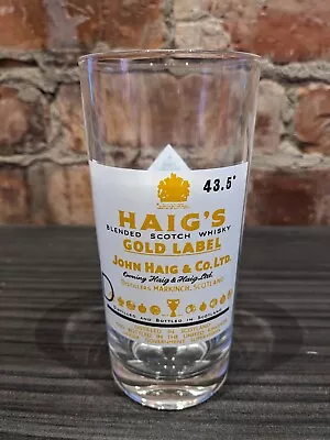 Haig's 'Blended Scotch Whisky' Tall Glass • £8