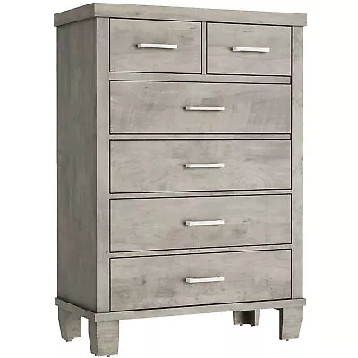 Vintage Dresser For Bedroom With 6 Drawers Wood Drawer Dresser Chest Of Drawers • $181.22