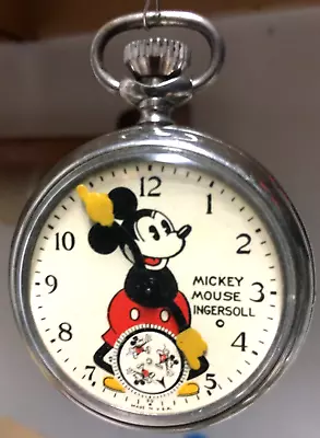 1933 Mickey Mouse Pocket Watch #1 • $425