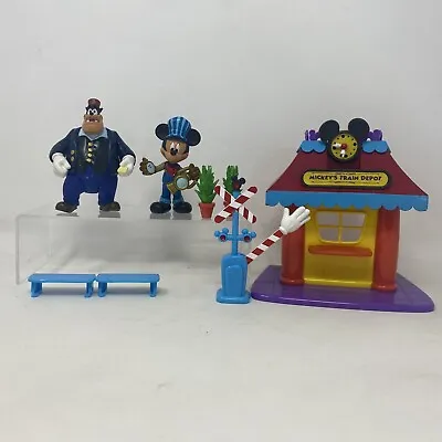 Mickey Mouse Clubhouse Train Depot Playset Disney Store Exclusive Disney Jr. • $15.85