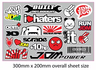 JDM Sticker Bomb DRIFT Turbo Stickers Japanese Racing CAR Pack Logo Japan • $17.95