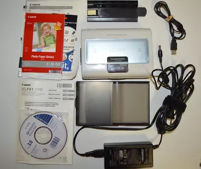 Canon SELPHY CP400 Compact Photo Printer + Software CD USB AC Adapter • $7