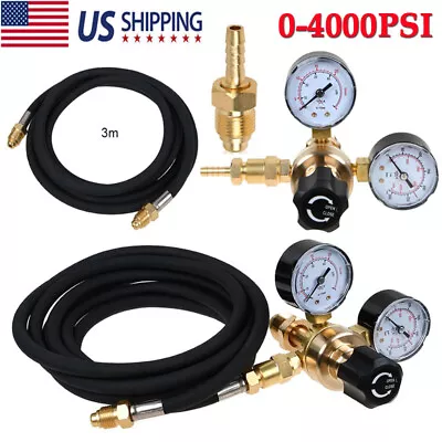 Argon CO2 Tig MIG Flow Meter Welding Regulator Gas Welder Gauges CGA-580 W/ Hose • $30