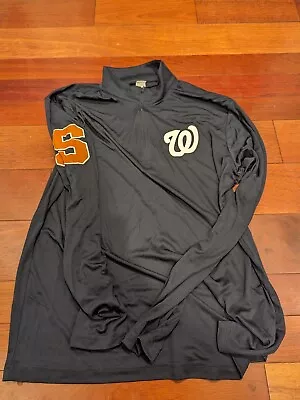 Men’s Washington Nationals Syracuse 1/4 Zip Long Sleeve Pullover - NEW X-Large • $14.99