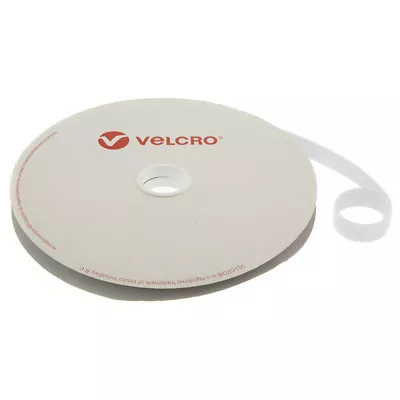 VELCRO® Brand ONE-WRAP® 25mm Cable Tie White Double Sided Hook / Loop Strapping • £38.99