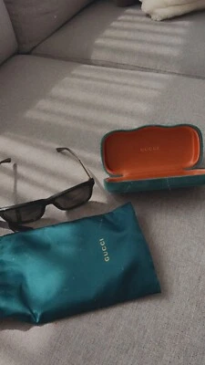 $475 • Buy Mens Gucci Black Sunglasses With Logo On Side