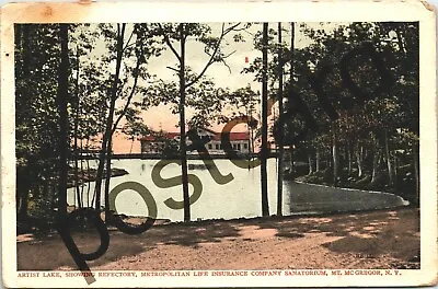 Artist Lake Refectory Metro. Life Sanatorium Mt. McGregor NY Postcard Jj047 • $16