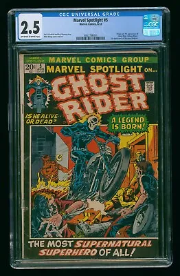 MARVEL SPOTLIGHT #5 (1972) CGC 2.5 1st APPEARANCE GHOST RIDER • $899.95