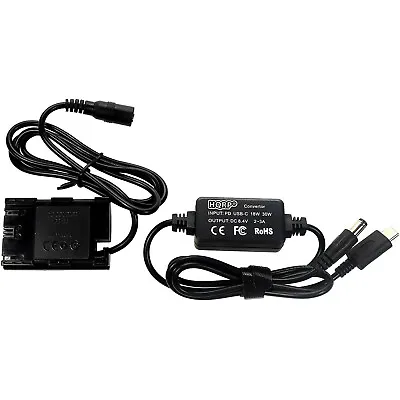 USB-C DC Converter For Canon EOS 60D 70D 5D Mark II/III 5DS 6D 7D 7d Mark II • £21.38