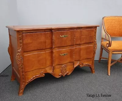 Vintage John Widdicomb French Provincial Louis Bombay Chest Of Drawers ~ Dresser • $2250
