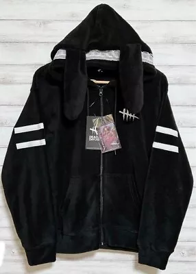 Dead By Daylight Rabbit Ears Feng Min Bunny Zip Hoodie Black L Size Kawaii New • $123.02