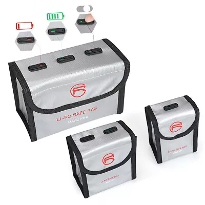 $14.97 • Buy For DJI Mavic Air 2 Drone Lipo Battery Safe Bag Storage Case Guard Protector