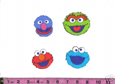 SesameStreet Oscar Grouch Grover Cookie Elmo Iron Ons • $3.49