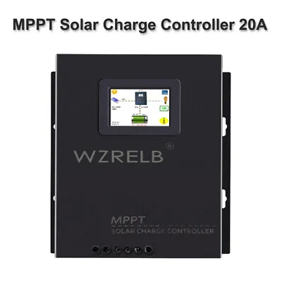 12/24/48V Battery Charger 20A MPPT Solar Charge Controller Off Grid Generator RV • £103.79